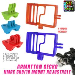 Armattan-Gecko-NamelessRC-Naked-GH10-1.jpg STL-Datei Armattan Gecko NamelessRC Naked Gopro Hero 9/10/11 Halterung・3D-druckbares Modell zum herunterladen