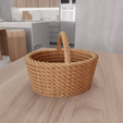 untitled1.png 3D Wicker Mesh Basket 3 with Stl File & Home and Living, 3D Printing, Jewelry Dish, Wicker Decor, Gift for Girlfriend, Wicker Laundry Basket