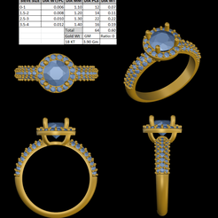 1.png Fichier STL Anneau solitaire・Objet pour impression 3D à télécharger