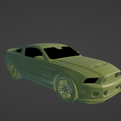 1.png STL-Datei Ford Mustang GT500 Shelby 2020・3D-druckbares Modell zum Herunterladen