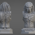 3.png PREDATOR ULTRA-DETAILED SUPPORT-FREE BUST 3D MODEL