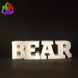 b2.jpg STL file Text Flip - Bear・Model to download and 3D print