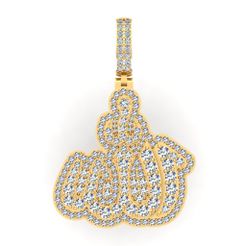 1-1.jpg STL file ALLAH ARABIC WORD PENDANT・Template to download and 3D print