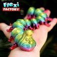 Flexi_Caterpillar_07.jpg Cute Flexi Print-in-Place Caterpillar with 3MF Included!