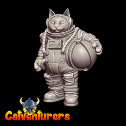 Image23.png STL file Cosmonaut Cat・3D printable model to download