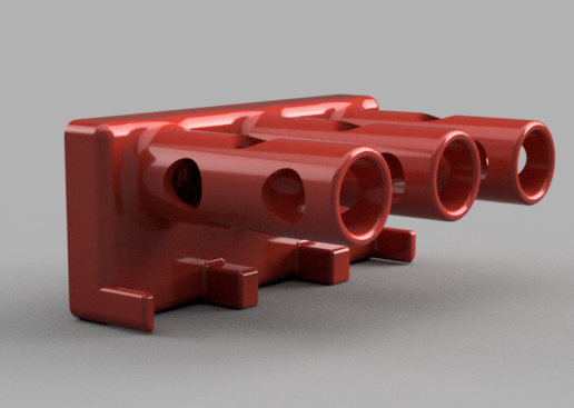 MFWIC - Clip Holder v5 (1).png Suporte para Nerf Magazine Pegboard