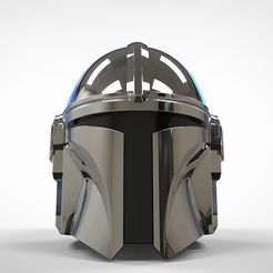 Helmet_V3 (2).jpg Download STL file The Mandalorian Helmet 3d print model NEW UPDATE • 3D printer object, MLBdesign