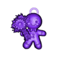 cookie four.stl bolacha de gengibre com flor 4