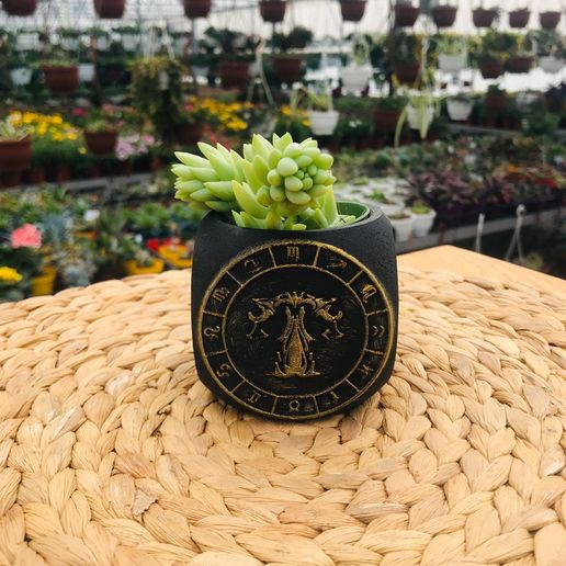 Zodiac Libra Planter Pot 3D model