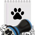 aaaaaaaa.png Stamp (Dog) (Puppy) (Dog) (Footprint) / Ringer