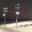 IMG_2062.JPG Free STL file Utility Pole - N scale Model Railroad・3D print design to download