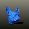 Phoebe04.jpg French Bulldog STL Bust & Magnet – High Detail Dog Sculpture for 3D Printing (Fridge Magnet Model)