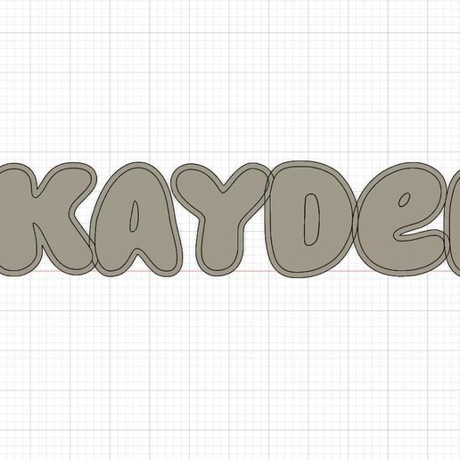 🪞 first name Kayden・ STL File for 3D printing・Cults