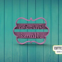 CUTTERDESIGN | : KE CUTER AKER STL file Happy Mother's Day M5・3D printer model to download