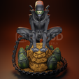Alien1-1.png Alien  Xenomorph statue joystick holder