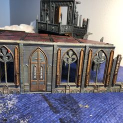 Cathedral Upper Wall and Windows - WH40k