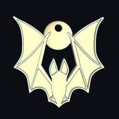0_1.png Fichier STL gratuit Chauve-souris_Pendentif・Objet imprimable en 3D à télécharger