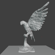 swasda.png macaw flying pose statue stl 3d print file