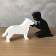 IMG-20240322-WA0159.jpg Boy and his American Bully for 3D printer or laser cut