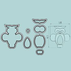 Buho.jpg Fichier STL Découpeur de hibou. En pièces détachées・Plan pour impression 3D à télécharger