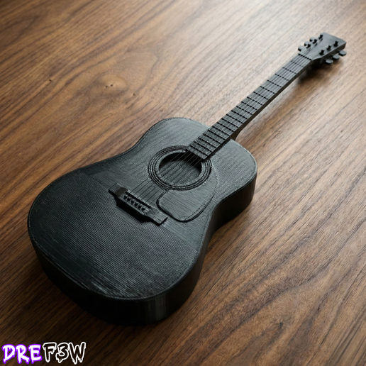 Realistic Scale Acoustic Guitar