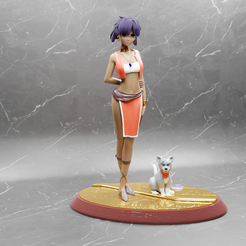 Nadia-5.png STL file 1/8 scale Nadia & King from The Secret of Blue Water with display base・3D printer design to download, DONW999