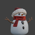 Captura-de-pantalla-2025-08-29-085121.png Cute Snowman with Scarf and Hat - Winter Decor 3D Print STL