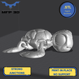 36.png ARTICULATED TURTLE MFP3D -NO SUPPORT - PRINT IN PLACE - SENSORY TOY-FIDGET