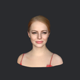 model.png Emma Stone-bust/head/face ready for 3d printing