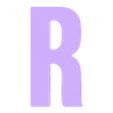 R.stl Simple uppercase alphabet- Abecedario mayuscula sencilla