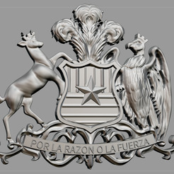 Screenshot_1.png STL file Chile Shield・3D printing design to download