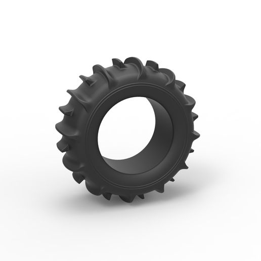 Diecast Dune buggy rear tire 2 Scale 1 to 10 3D model