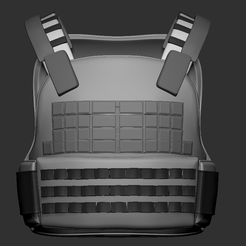 0.png Файл OBJ Военная жилетка 2・Дизайн 3D принтера для загрузки