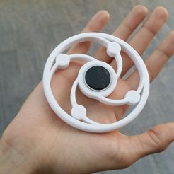 Fichier STL 2 Way Gyroscope Fidget Spinner Toy for Fun Anxiety Relief  Print-in-Place 👌・Modèle à télécharger et à imprimer en 3D・Cults