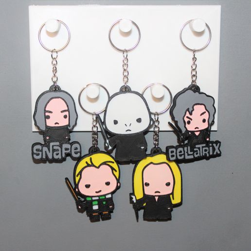 5 Harry Potter Keychains 4 3D model