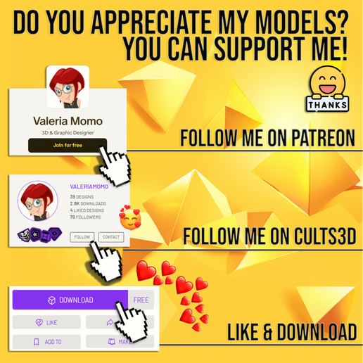 follow_cults3d.png Ninja Cats Stacking Game