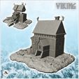 1.jpg Large wooden and stone Viking house with carved stairs and accessories (5) - Alkemy Asgard Lord of the Rings War of the Rose Warcrow Saga