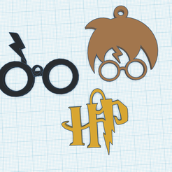 11.png STL-Datei Harry Potter-Anhänger・Design für den 3D-Druck zum Herunterladen