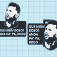 Messi-que-mira.png Messi Keyrings - What are you looking at you fool