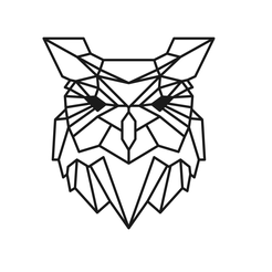 buho.png Minimalist Geometric Owl Picturea