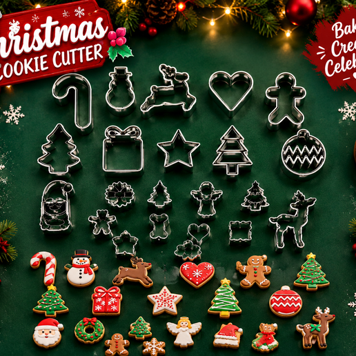 Christmas cookie cutter for 3D Print