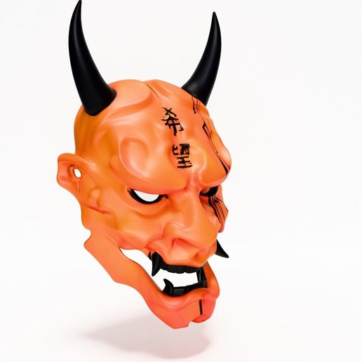0020.jpg Cyberpunk Oni Mask toy