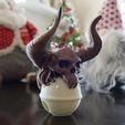 DSC04201.jpg Krampus Christmas Sleigh Bell 3D Print-In-Place STL Model Tree Ornament Mantle Display