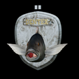 Dentex-head-trophy-2.png fish head trophy Common dentex / dentex dentex open mouth statue detailed texture for 3d printing
