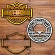Todo (1).jpg Download STL file Harley Davidson Cookie cutter set • 3D print template, davidruizo