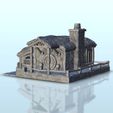 11.jpg House with chimney 1 - Hobbit Dark Age Medieval terrain