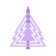 tree_finalv2.stl Spinning christmas tree ornament