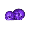 Skulls.stl Archivo STL gratis Cuervo con cráneos・Diseño de impresión 3D para descargar