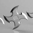 s03.jpg Shuriken 4 Blade set 3D print model