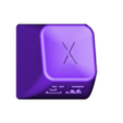 Taste_Untere_Reihe_X.stl Commodore C64 keys/keycaps with labeling complete version 2